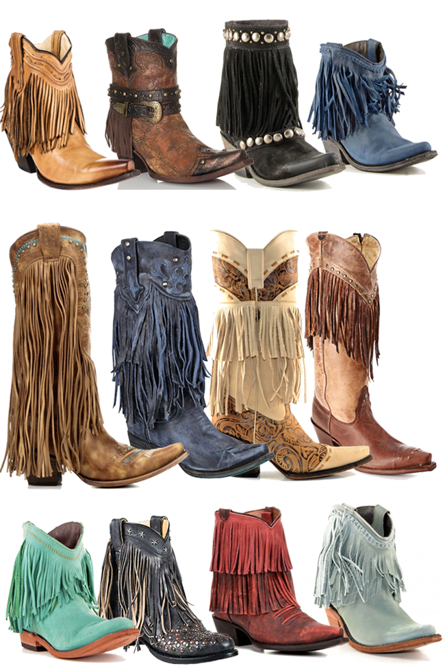 cowgirl fringe boots