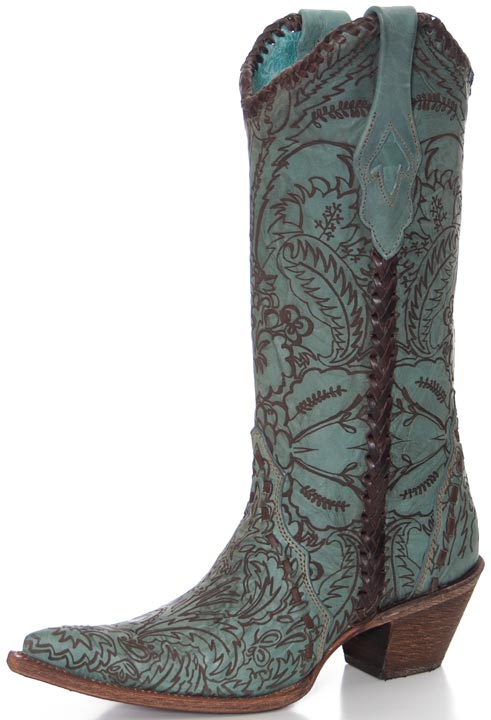 Corral Turquoise Cowboy Boots | Horses & Heels