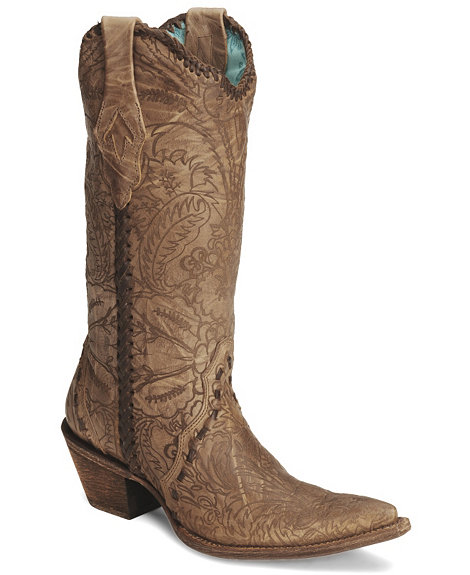 Corral Embossed Lace Cowgirl Boot