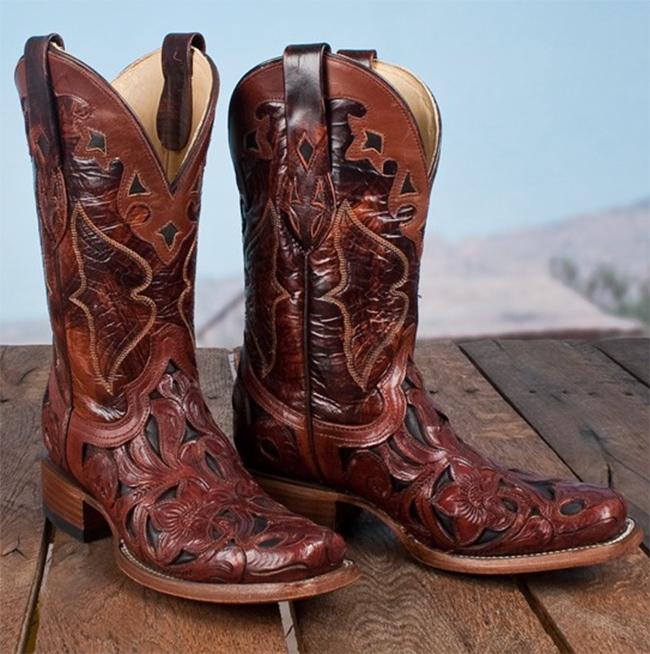 Details about   Womens Brown Honey Cowboy Boots Diamond Studded Overlay Leather Rodeo Snip Toe 