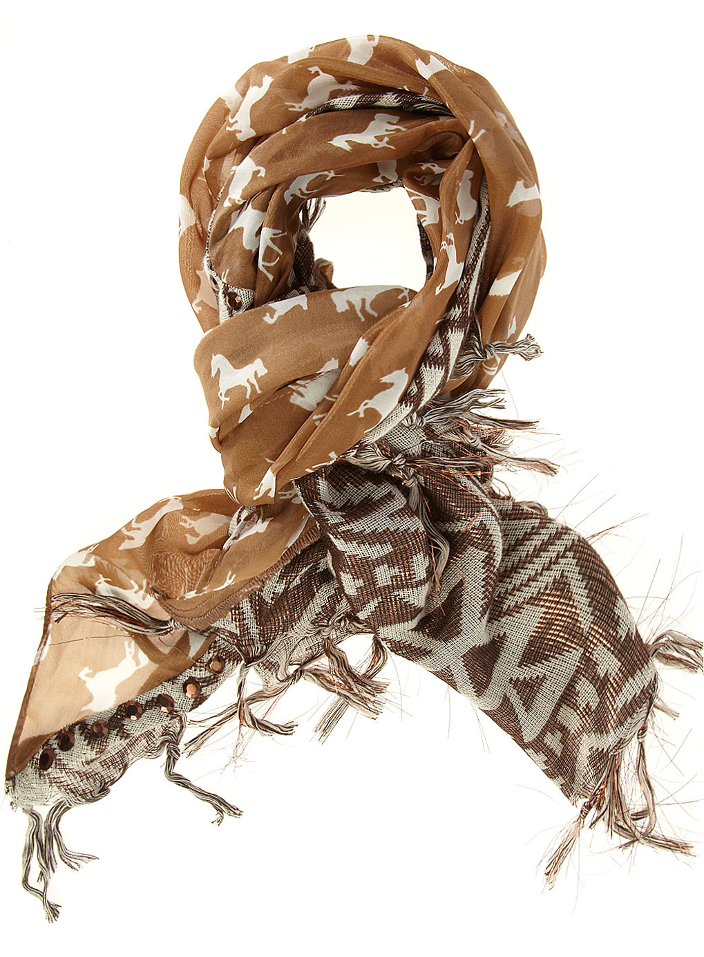 Aztec & horse print scarf