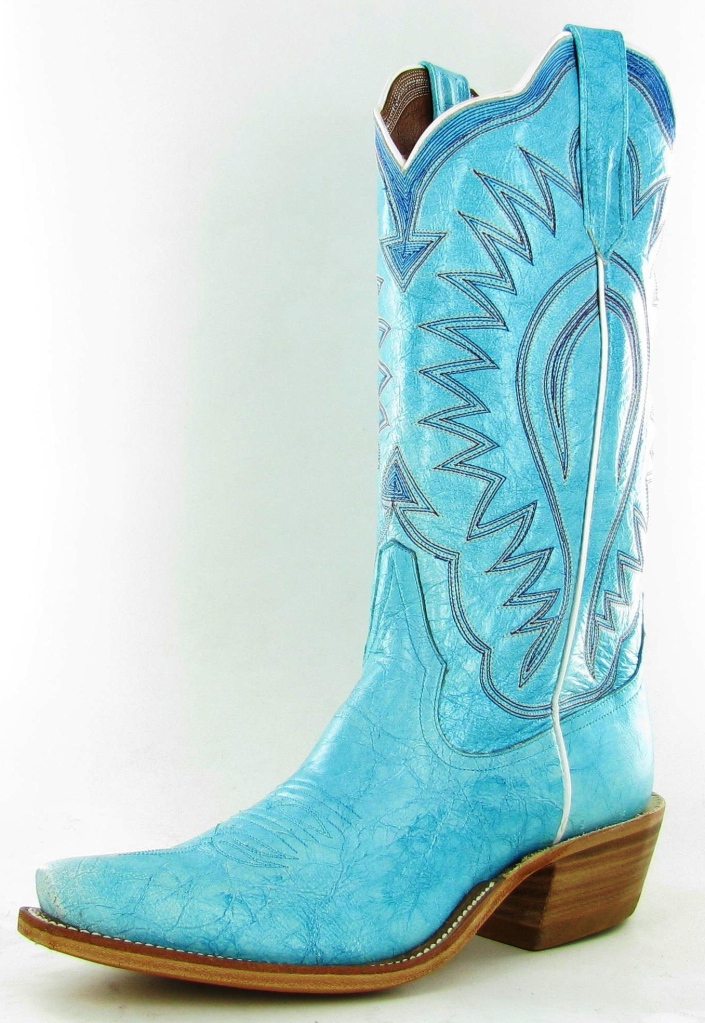 turquoise blue boots