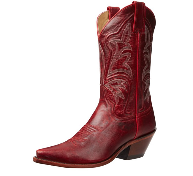 Red Justin cowboy boot classics
