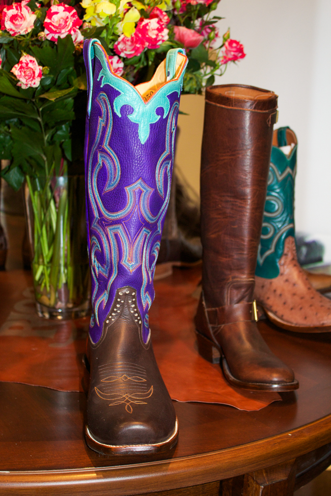 Rios of Mercedes Purple cowboy boots