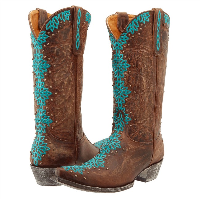 Old Gringo Tatum BrassTurquoise Cowboy Boots