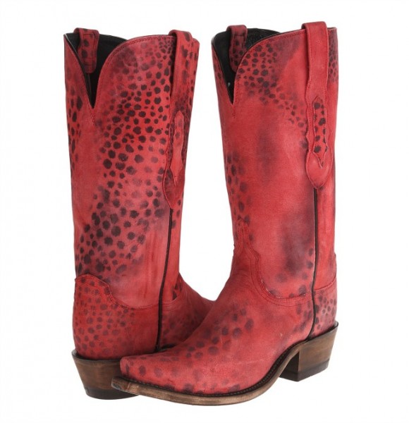 red cheetah print thigh high boots