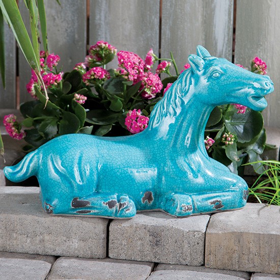 Turquoise Horse Statue