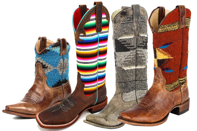 4 Pairs of Serape Cowboy Boots we Love