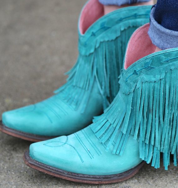 Junk Gypsy Spitfire Turquoise Boots - Horses & Heels