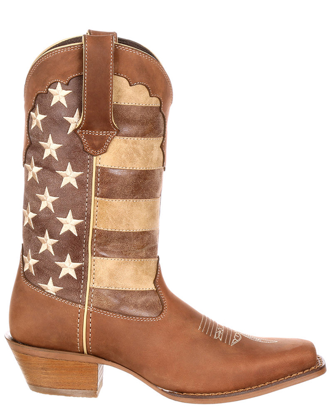 Distressed flag boots by Durango