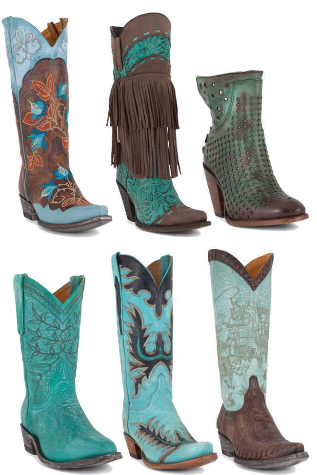 6 Pairs of Turquoise Boots for Spring and Summer