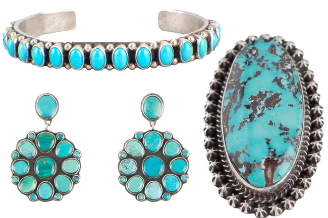 gorgeous pieces of turquoise jewelry