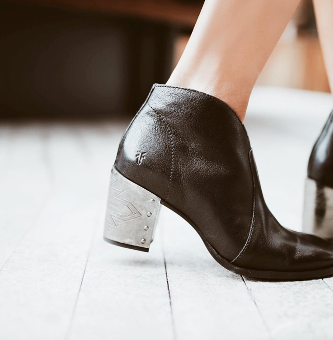 frye boots with heel