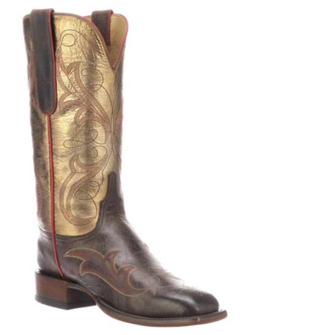 Lucchese Taryn brown and bronze cowboy boots