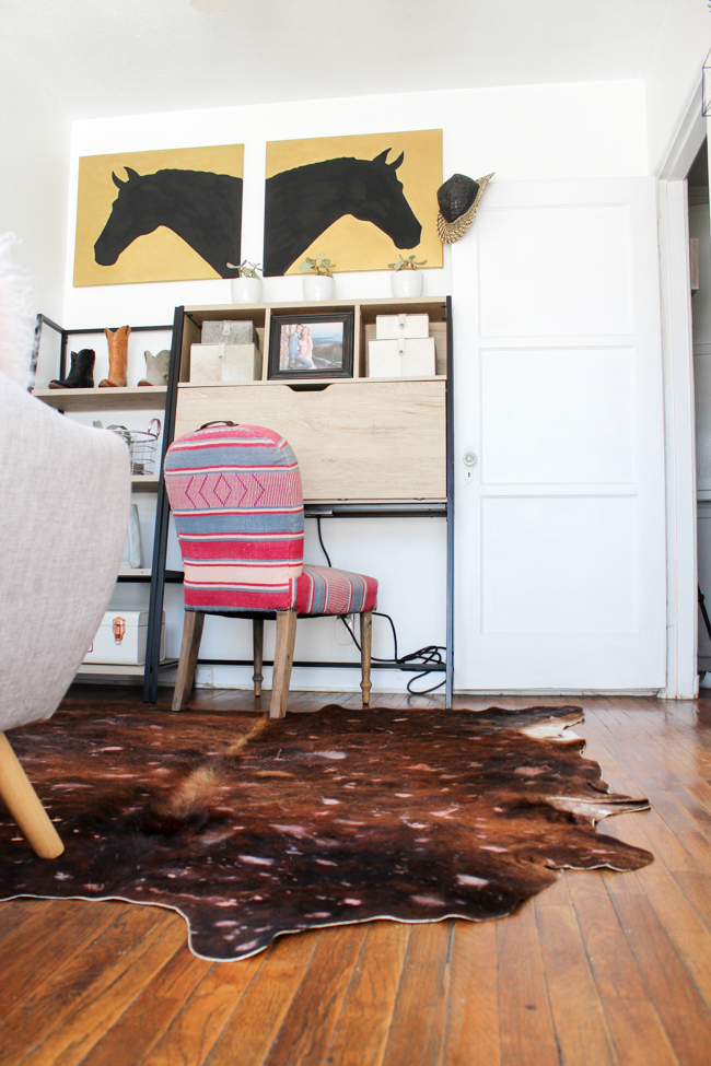 Diy Acid Washed Cowhide Rug Horses, Can You Put A Cowhide Rug In The Dryer
