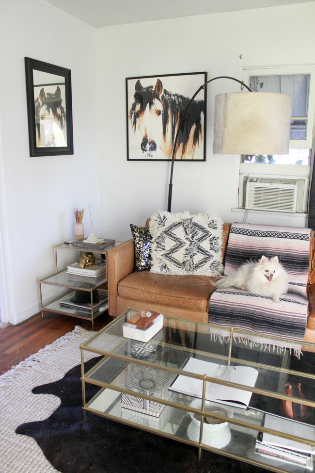 Layered Rugs Living Room Update, How To Place A Cowhide Rug In Living Room