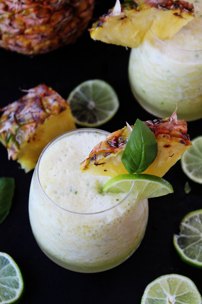 pineapple and basil cocktail