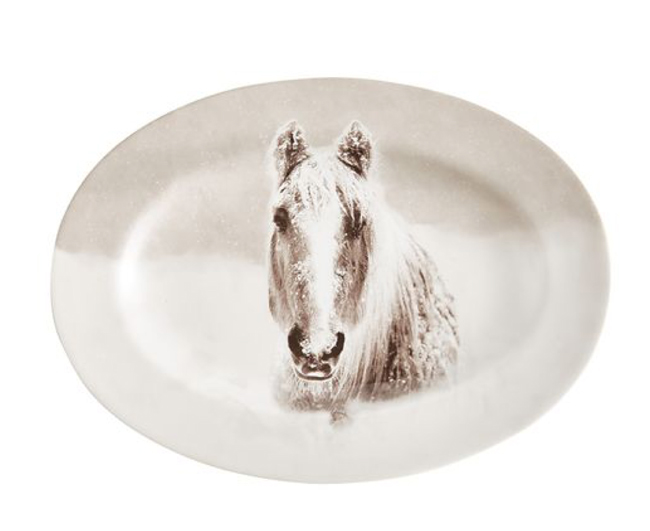 Horse oval platter