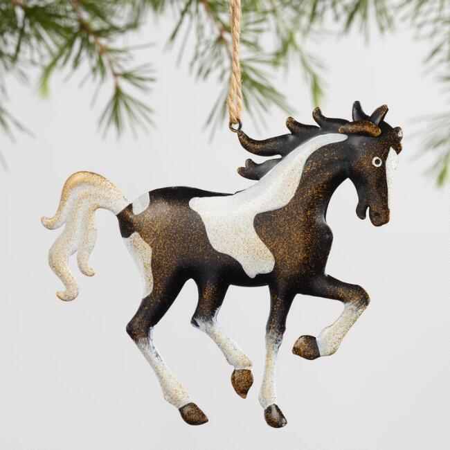 Metal galloping horse ornaments