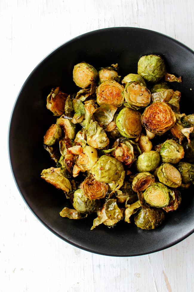 oven roasted brussels sprouts with butter and garlic