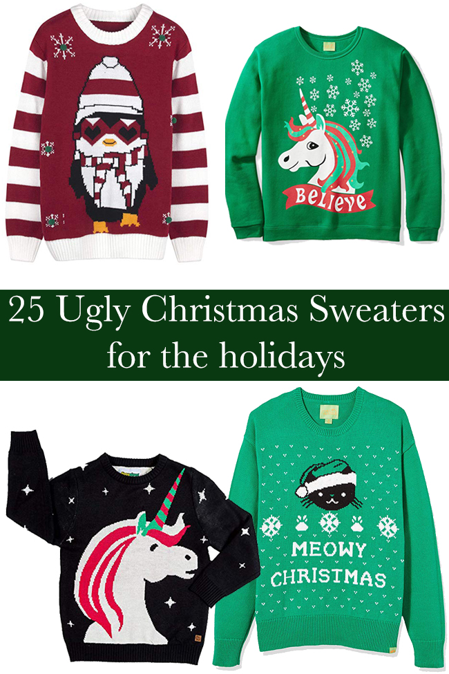 25 ugly Christmas sweaters for the holidays - Horses & Heels 