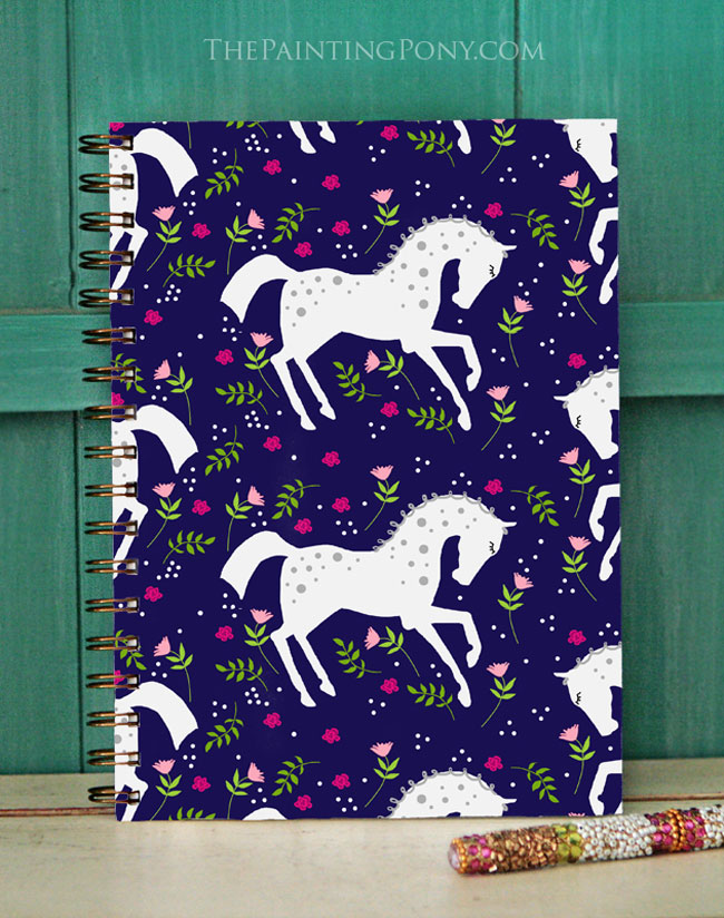 Dappled pony floral journal