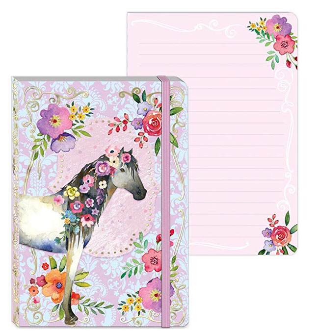 whimsical horse notebook