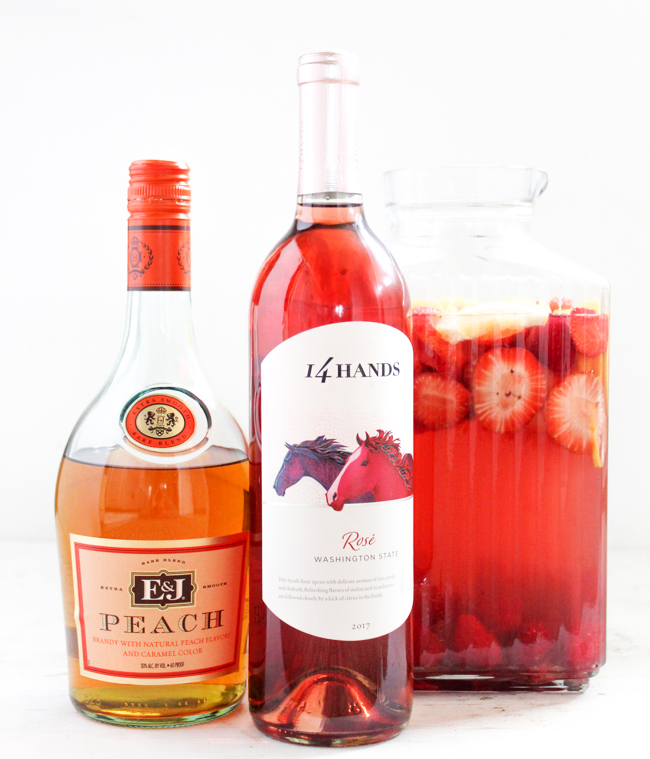 14 Hands Rosé turned into a delicious sangria