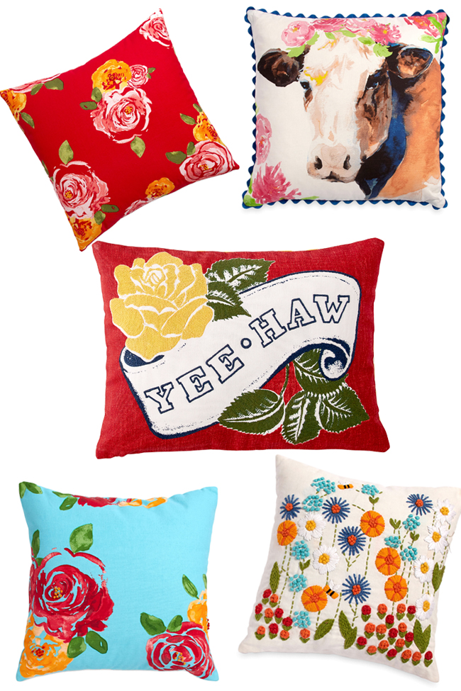 Buy Now: The Pioneer Woman's Spring Pillow Collection - Horses & Heels