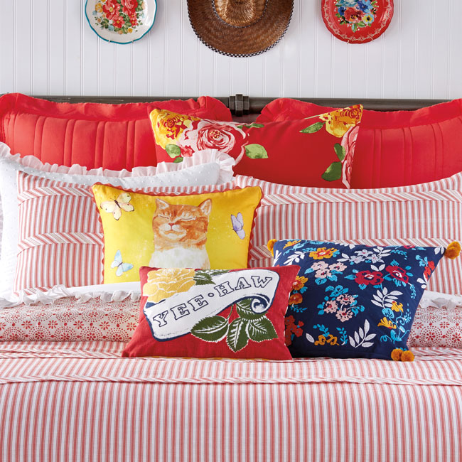 The Pioneer Woman spring pillow collection