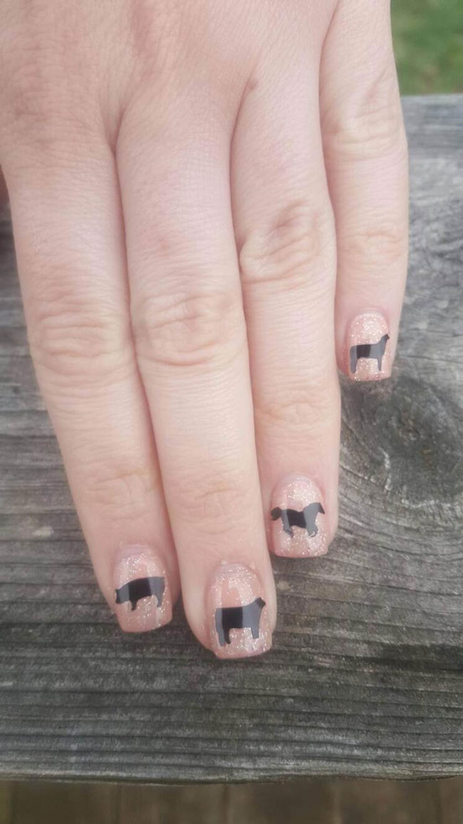 livestock nail decals