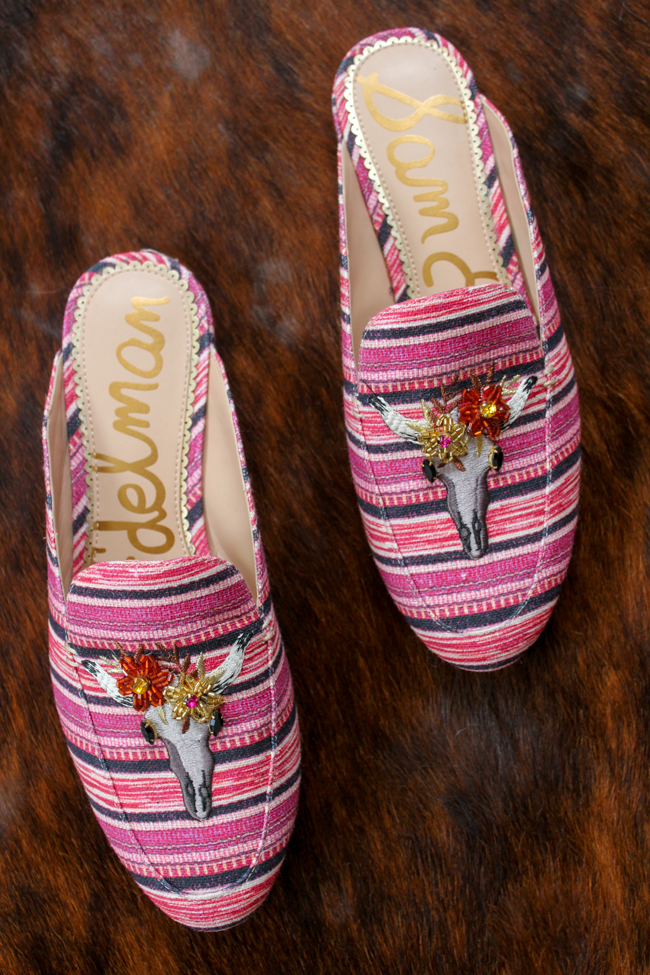 Pink steer skull Jillian Mules