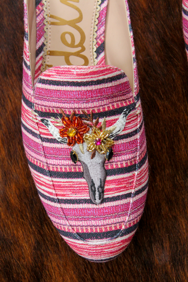 Sam Edelman Jillian Mule - pink steer skulls