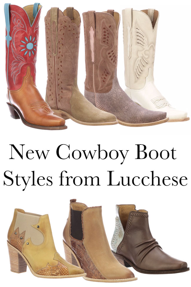 New cowboy boot styles from Lucchese