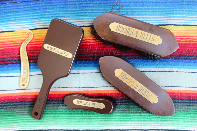 Wellesley Equestrian custom grooming brushes