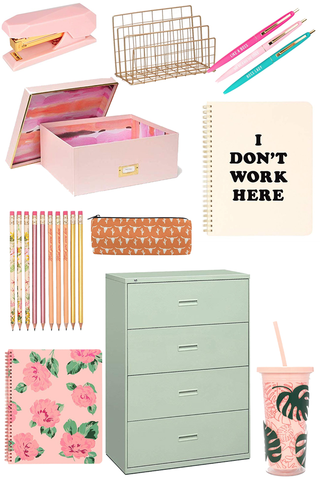 Chic and fun office supplies