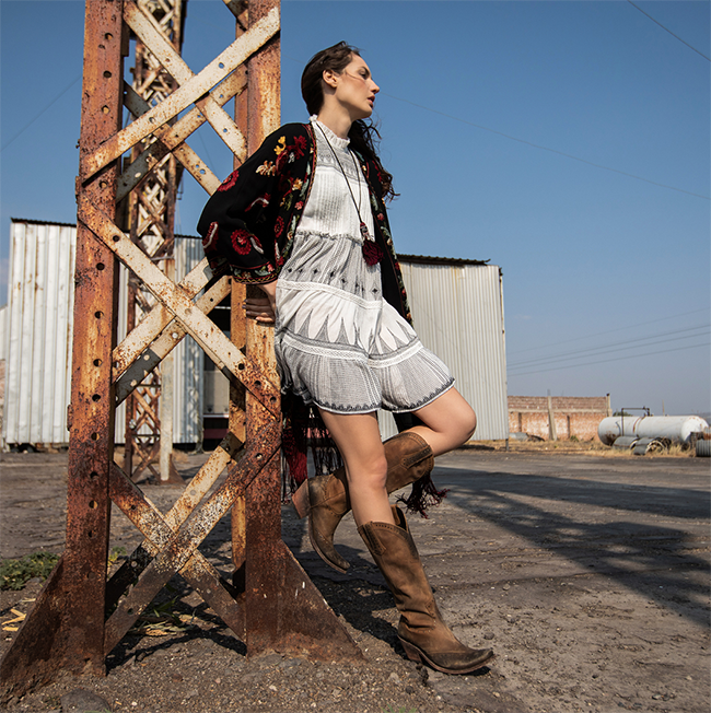 Western style and cowboy boots