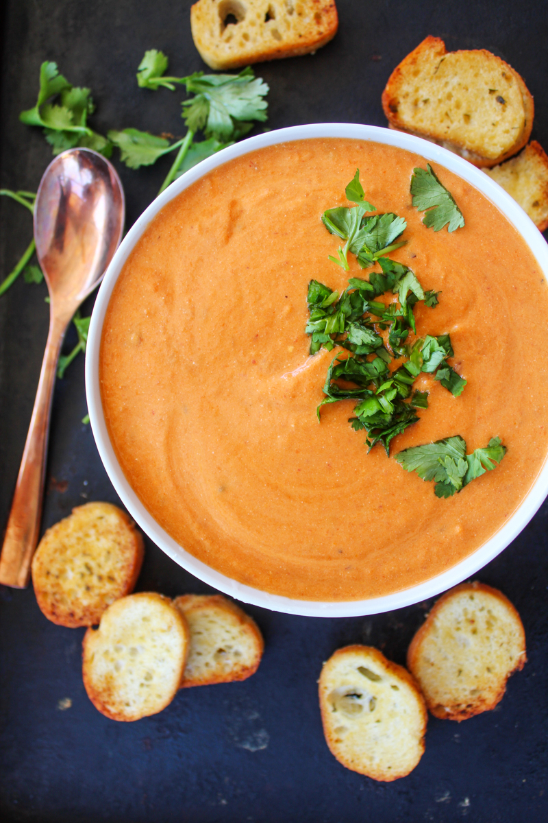 Easy chipotle and carrot soup