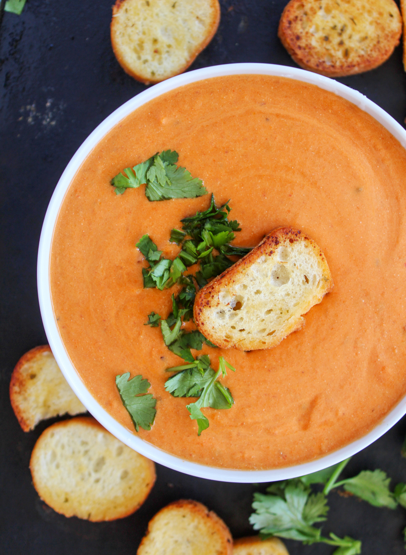 Spicy chipotle and carrot soup