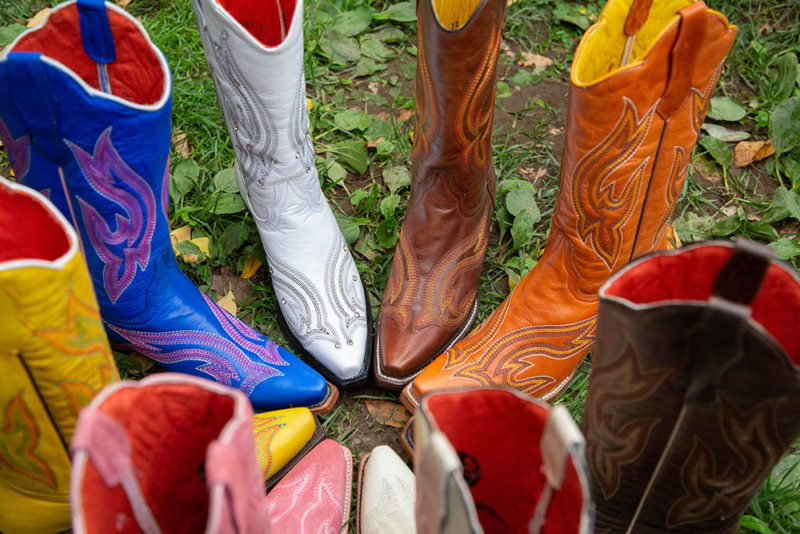 Colorful Planet Cowboy Boots