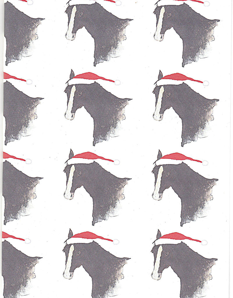 Horse Christmas wrapping paper