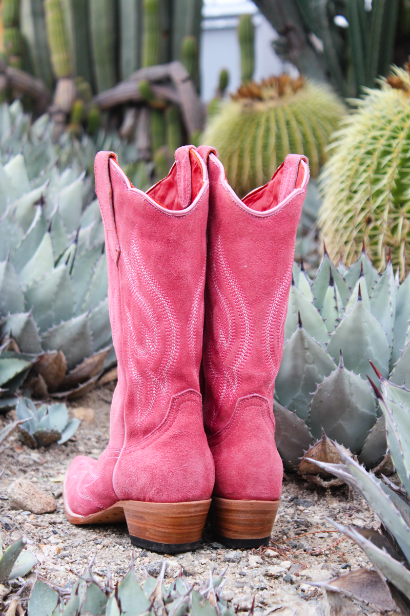 Mens pink best sale cowboy boots