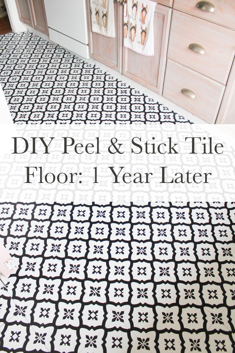 DIY peel and stick floor tiles