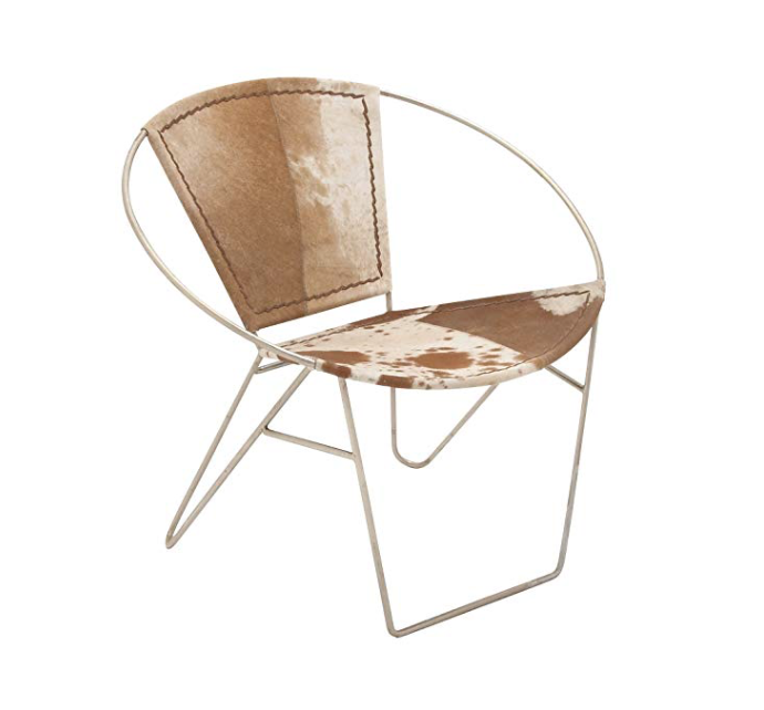 Modern cowhide chair design