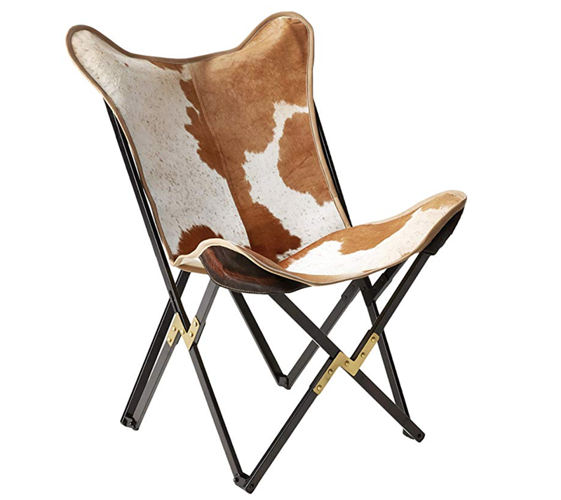 Modern cowhide chair