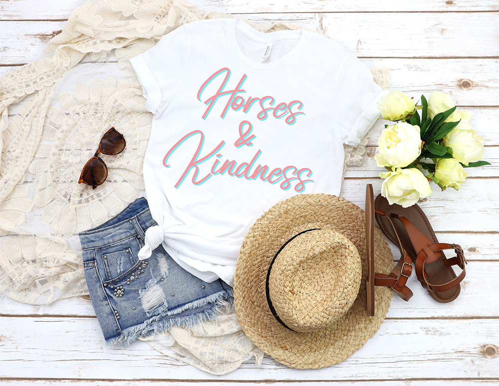 Horses and kindness tee