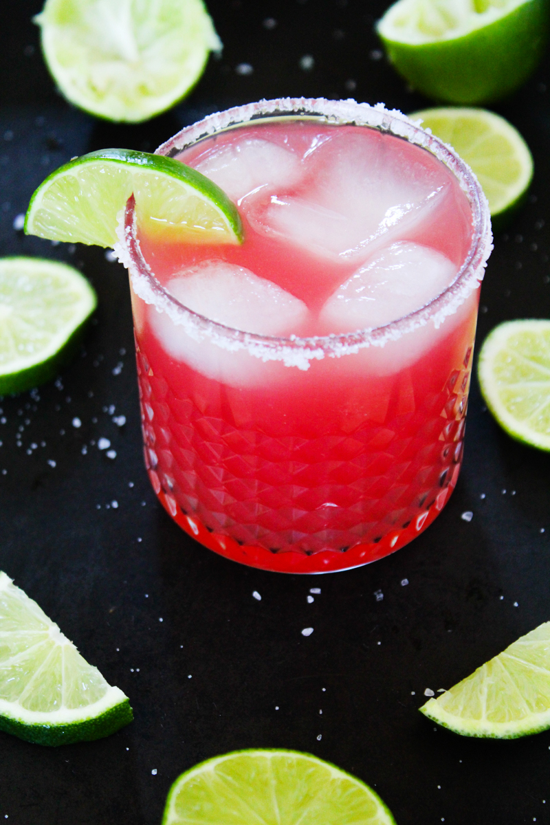 Summer sparkling watermelon margarita recipe