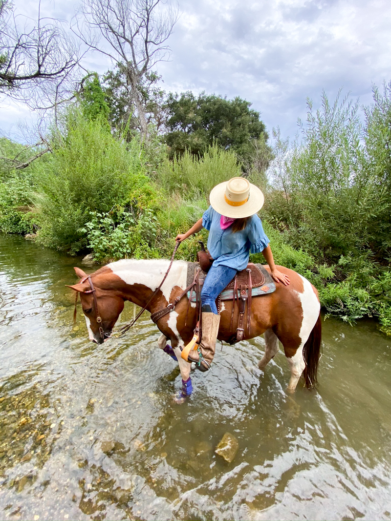 Fira makes a splash in the water at Paramount Ranch