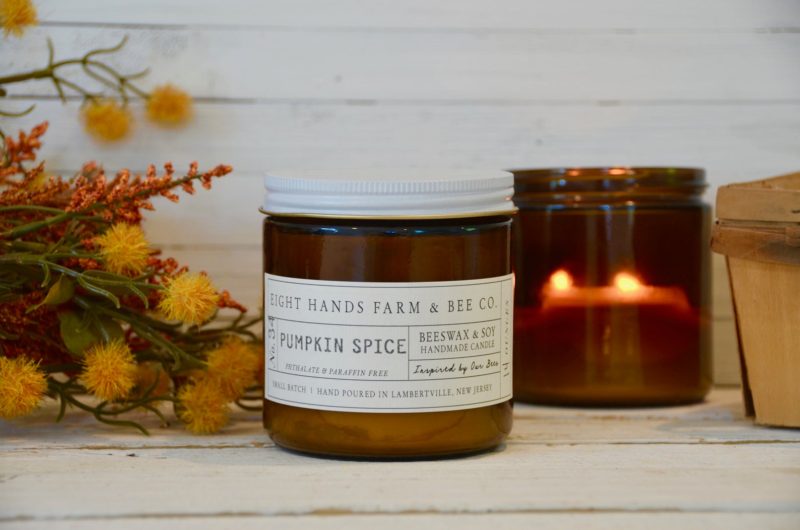 Pumpkin Spice beeswax and soy candle