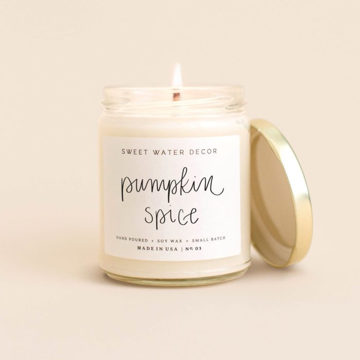 Pumpkin spice candle